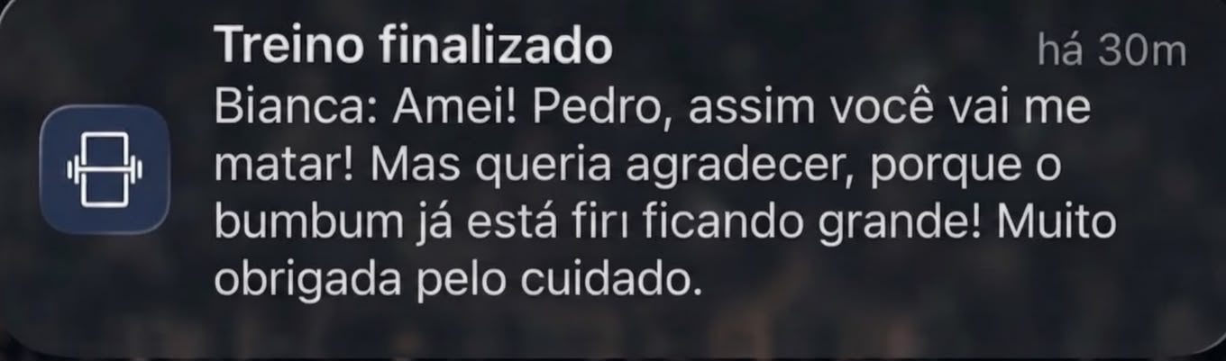 Depoimento de aluna sobre o treino e os resultados